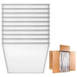 10x Panel sufitowy plafon lampa LED 40W kaseton 60x60cm 4000K podwieszany-5904703015895