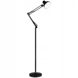 Lampa Stojąca Podłogowa LED czarna 185cm Do Czytania E27-5904703017301