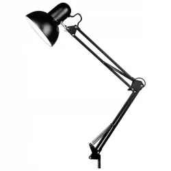 Lampa Stojąca Podłogowa LED czarna 185cm Do Czytania E27-5904703017301