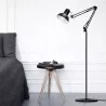 Lampa Stojąca Podłogowa LED czarna 185cm Do Czytania E27-5904703017301