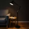 Lampa Stojąca Podłogowa LED czarna 185cm Do Czytania E27-5904703017301