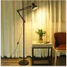 Lampa Stojąca Podłogowa LED czarna 185cm Do Czytania E27-5904703017301