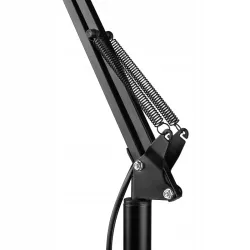 Lampa Stojąca Podłogowa LED czarna 185cm Do Czytania E27-5904703017301