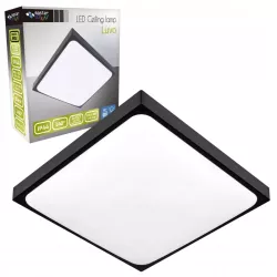 Plafon Lampa sufitowa LED 2x E27 kwadratowy Natynkowy Oprawa czarny-5904703017240