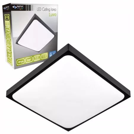 Plafon Lampa sufitowa LED 2x E27 kwadratowy Natynkowy Oprawa czarny-5904703017240