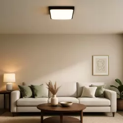 Plafon LED Panel Sufitowy Natynkowy Lampa 2x E27 CZUJNIK RUCHU Kwadratowy-5904703017264