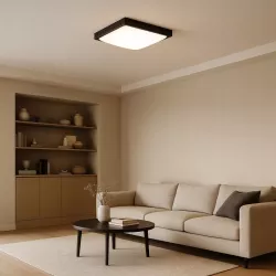Plafon LED Panel Sufitowy Natynkowy Lampa 2x E27 CZUJNIK RUCHU Kwadratowy-5904703017264