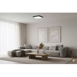 Plafon LED Panel Sufitowy Natynkowy Lampa 2x E27 CZUJNIK RUCHU Kwadratowy-5904703017264