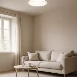 Plafon LED Lampa sufitowa panel 2xE27 CZUJNIK RUCHU okrągły Oprawa-5904703017196