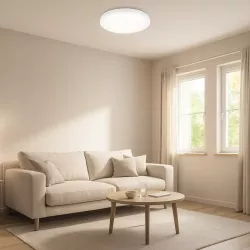 Plafon LED Lampa sufitowa panel 2xE27 CZUJNIK RUCHU okrągły Oprawa-5904703017196