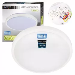 PLAFON LED LAMPA SUFITOWA PANEL 18W 4000K CZUJNIK RUCHU SUFITOWY NATYNKOWY-5904703019473