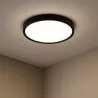Plafon LED Panel Sufitowy Natynkowy Lampa 12W Nie Mruga Okrągła Czarna-5904703019343