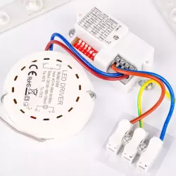 PLAFON LED lampa sufitowa panel 24W 4000K CZUJNIK RUCHU DIP natynkowy-5904703019404
