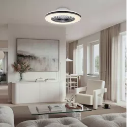PLAFON WENTYLATOR SUFITOWY WIATRAK LAMPA LED 50cm APLIKACJA BLUETOOTH 3CCT-5904703019145