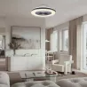 PLAFON WENTYLATOR SUFITOWY WIATRAK LAMPA LED 50cm APLIKACJA BLUETOOTH 3CCT-5904703019145