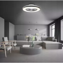 PLAFON WENTYLATOR SUFITOWY WIATRAK LAMPA LED 50cm APLIKACJA BLUETOOTH 3CCT-5904703019145