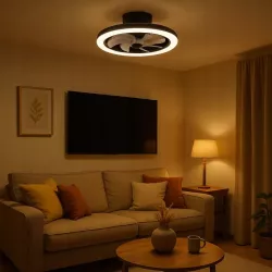 Plafon LED z WENTYLATOREM lampa wisząca sufitowa 40cm NATYNKOWY-5904703019138