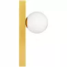 Kinkiet ścienny lampka do czytania wewnętrzna G9 LED kula szklana złoty-5904703020899
