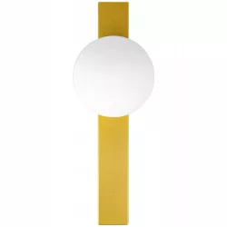 Kinkiet ścienny lampka do czytania wewnętrzna G9 LED kula szklana złoty-5904703020899