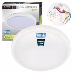 PLAFON LED LAMPA SUFITOWA 18W 4000K CZUJNIK RUCHU PANEL SUFITOWY NATYNKOWY-5904703019459