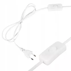Lampa Stojąca Podłogowa LED biała 145cm Do Czytania E27 regulowana DREWNO-5904703022657