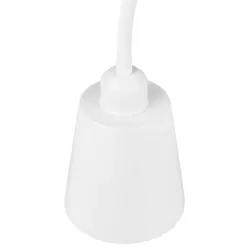 Lampa Stojąca Podłogowa LED biała 145cm Do Czytania E27 regulowana DREWNO-5904703022657