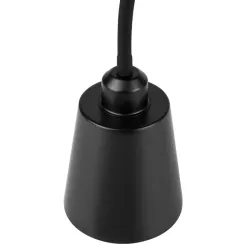 Lampa Stojąca Podłogowa LED czarna 145cm Do Czytania E27 regulowana DREWNO-5904703022664