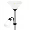 Lampa Stojąca Podłogowa LED 176cm Do Czytania E27 E14 regulowana czarna-5904703022671