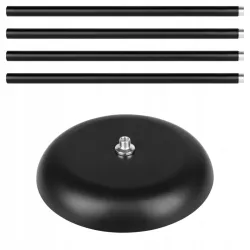 Lampa Stojąca Podłogowa LED 176cm Do Czytania E27 E14 regulowana czarna-5904703022671