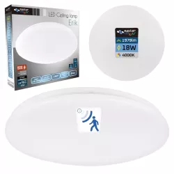 PLAFON LED Lampa sufitowa panel 18W 4000K CZUJNIK RUCHU DIP natynkowy-5904703023456