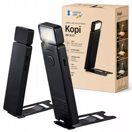 LAMPKA DO CZYTANIA KSIĄŻEK LED NOCNA BIURKOWA BEZPRZEWODOWA USB Z KLIPSEM-5904703029182