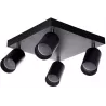 Lampa Sufitowa GU10 VIKI-L 4 spot czarna kwadrat-5908263384743
