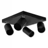 Lampa Sufitowa GU10 VIKI-L 4 spot czarna kwadrat-5908263384743