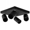 Lampa Sufitowa GU10 VIKI-L 4 spot czarna kwadrat-5908263384743
