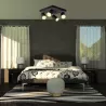 Lampa Sufitowa GU10 VIKI-L 4 spot czarna kwadrat-5908263384743