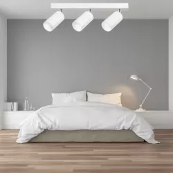 LVT Kinkiet Bardo LED GU10 Biały Chrom Nowoczesny Reflektor Potrójny 45cm-5908263386433