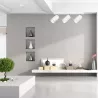 LVT Kinkiet Bardo LED GU10 Biały Chrom Nowoczesny Reflektor Potrójny 45cm-5908263386433