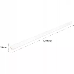 ŚWIETLÓWKA LED TUBA 120CM 18W 25x 3 Barwy G13 do Opraw Hermetycznych-5903002032312