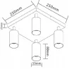 Lampa sufitowa Kinkiet oprawa halogenowa 4xGU10-5908263386440