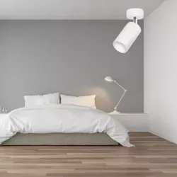 LVT Kinkiet Bardo LED Biały Mat Chrom Ruchomy Reflektor Nowoczesny GU10-5908263386419
