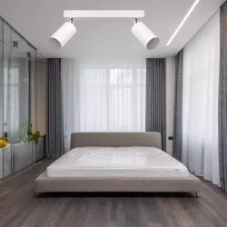 LVT Kinkiet Bardo LED Biały Mat Chrom Nowoczesny Reflektor Podwójny 30cm-5908263386426