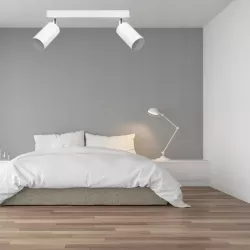 LVT Kinkiet Bardo LED Biały Mat Chrom Nowoczesny Reflektor Podwójny 30cm-5908263386426