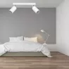 LVT Kinkiet Bardo LED Biały Mat Chrom Nowoczesny Reflektor Podwójny 30cm-5908263386426
