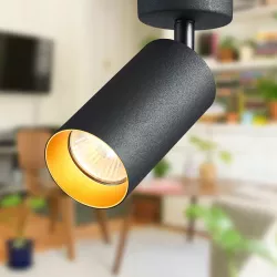 Oprawa halogenowa LED GU10 sufitowa SPOT LAMPA KINKIET REFLEKTOR złota-5908263386747