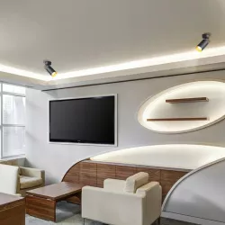 Oprawa halogenowa LED GU10 sufitowa SPOT LAMPA KINKIET REFLEKTOR złota-5908263386747