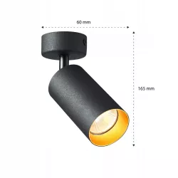 Oprawa halogenowa LED GU10 sufitowa SPOT LAMPA KINKIET REFLEKTOR złota-5908263386747