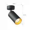 Oprawa halogenowa LED GU10 sufitowa SPOT LAMPA KINKIET REFLEKTOR złota-5908263386747