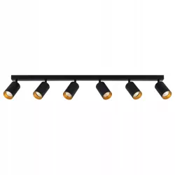 Lampa sufitowa Oprawa halogenowa 6x E27 LED Kinkiet ruchomy złoty-5908263386785
