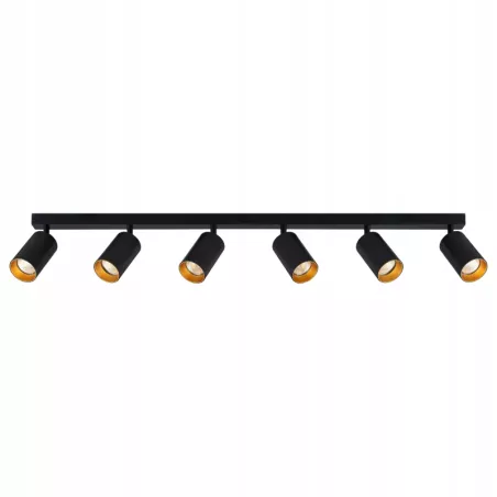 Lampa sufitowa Oprawa halogenowa 6x E27 LED Kinkiet ruchomy złoty-5908263386785