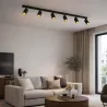 Lampa sufitowa Oprawa halogenowa 6x E27 LED Kinkiet ruchomy złoty-5908263386785